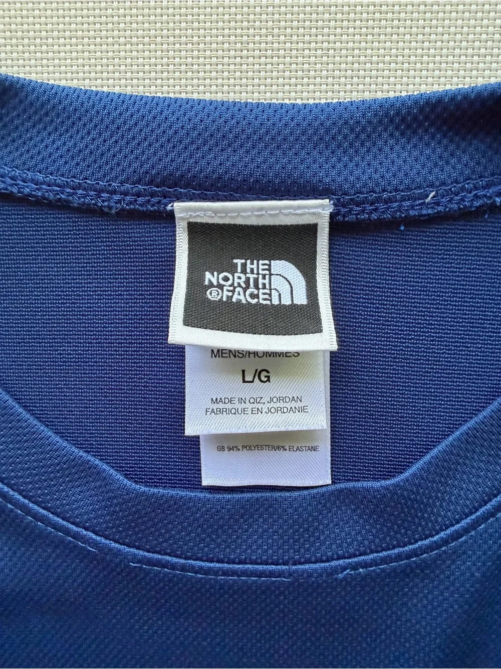 The North Face Royal Blue Long Sleeve Performance Tee size L